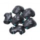 Cycling Skating Roller Kid Adult Wrist Elbow Knee Pads Guard 6 PCS Set in Black